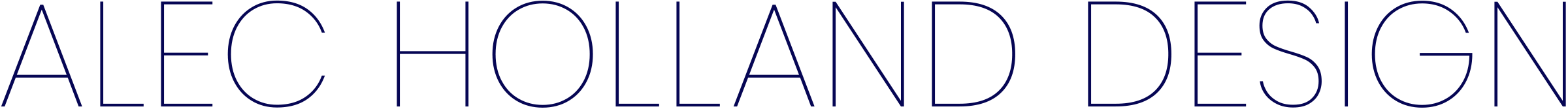 Alec Holland Logo